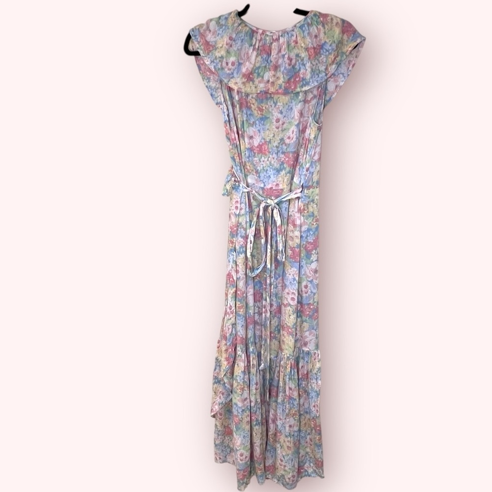 Joe Fresh x Jillian Harris Floral Maxi Wrap Dress M NWT - Picture 3 of 6